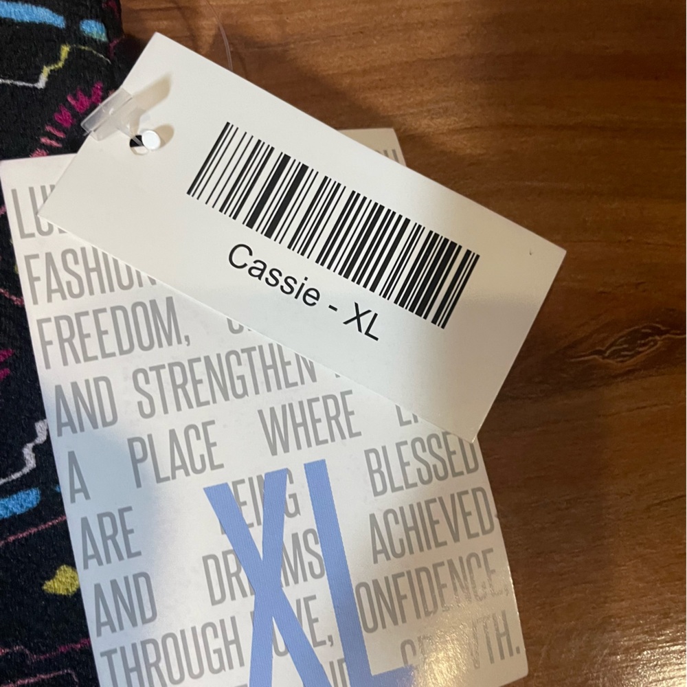 LuLaRoe XL Cassie Black and Pink Pencil Skirt Knee-Length Cocktail - Picture 3 of 5